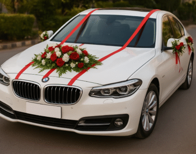 Elegant Wedding Car Rental in Lahore – BMW Luxury Car for Bride & Groom