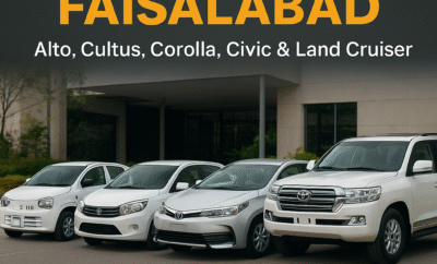 Rent a Car in Faisalabad – Alto, Cultus, Corolla, Civic & Land Cruiser Rentals