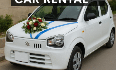 Suzuki Alto Car Rental Lahore – Airport Pick & Drop, DHA, Bahria Town & VIP Chauffeur Service | Rent a Car in Lahore