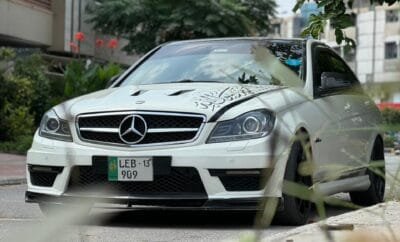 Mercedes C63 for Rent in Islamabad with Driver